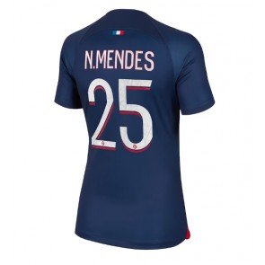 Paris Saint-Germain Nuno Mendes #25 Hemmatröja Dam 2023-24 Kortärmad